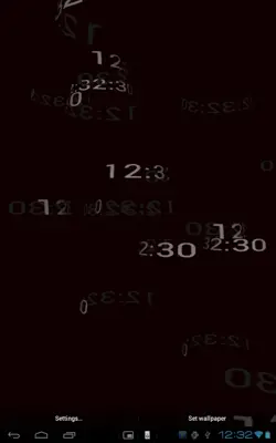 5D Digital Clock HD Live Wallpaper android App screenshot 2